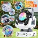 Bubble Machine,20000+ Per Minute Bubble Maker for Parties,Outdoor Toys for Kids,Rechargeable/with Remote Control / 7 Color RGB Lights,Wedding Birthday Party, Bubble Blower for Boys & Girls