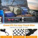 Truck Bed Divider with Cargo Net Compatible with 2020-2026 Jeep Gladiator Bed Rack Molle Panel Truck Bed Organizer Replacement for 2020-2026 Jeep Gladiator Bed Accessories