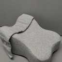 Knee Pillow for Side Sleepers, Alignment Pillow for Side Sleepers, Relief Hip & Sciatica Pain, Nourial Pillow Between Legs for Pregnant Women and Seniors (Grey)