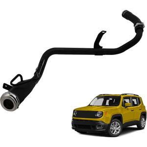 Gas Fuel Tank Filler Neck Hose Pipe Tube Fits for Jeep Renegade 2.4l L4 2015-2023;Fits for FIAT 500X 2016-2022 Fuel Filler Tube Replace #68604043AB 68254872AA 68322145AA 68365460AA 68372070AA