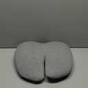 C CUSHION LAB Extra Dense Lumbar Pillow - Patented Ergonomic Multi-Region Firm Back Support for Lower Back Pain Relief - Lumbar Support Cushion with Strap for Office Chair, Car, Sofa, Plane - Grey