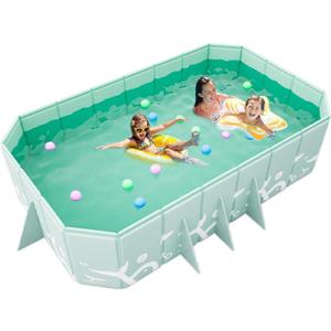 Foldable Pool for Kids Thickened Portable Folding Pool Ground Pool Swimming Pool Outdoor Pool Children Non-Inflatable Pool Hard Ground Pool Kids Adults Summer Water