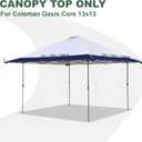 Navy Blue 13x13 FT Replacement Canopy Cover with Air Vent Silver