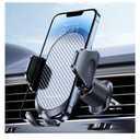 Miracase Phone Holders for Your Car with Metal Hook Clip, Air Vent Cell Phone Stand Car Mount, Universal Automobile Cradle for Garmin GPS Fit iPhone Android and All Smartphones, Dark Black