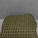 Bedsure Cooling Cotton Waffle Queen Size Blanket - Lightweight Breathable Blanket of Rayon Derived from Bamboo for Hot Sleepers, Luxury Throws for Bed, Couch and Sofa, Green, 90x90 Inches