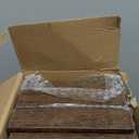 4 Pack Wall Mounted Rustic Wood Floating Shelves with 2 iron Hanging Baskets, Bathroom Shelves Over Toilet, Toilet Paper Storage, Farmhouse Decor Hanging Shelf for Living Room, Kitchen, 16 inch, Brown