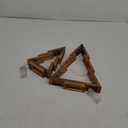 2 Pack Wooden Tabletop Christmas Trees with Lights, Modern Christmas Decorations Indoor, Farmhouse Christmas Decor Small Tree for Table Top, Mantle, Shelf (Large-14.2 in, Small-10.2 in)