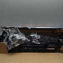 U14 Over Washer and Dryer Storage Shelves, 4 Tiers Laundry Room Storage and Organizer System, Space Saving Clothes Drying Rack with 2 Clothes Hanger Rods, 66.5" W x 20.5" D x 77.4" H, Black