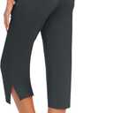 3 Pack Women's Capri Pants Capri Joggers Loose Cropped Workout Sweatpants Running Lounge Pants with Pockets (S)