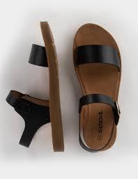 SODA Flat Faux Leather Ankle Strap and Adjustable Buckle Sandals for Women 5
