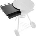 Weber 22" Kettle Grill Table Shelf - Portable BBQ Side Table for Master Touch Charcoal Grills, Storage Holder Tray (For All 22")