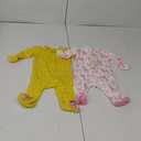 Simple Joys by Carter's Baby Girls' Cotton Footed Sleep and Play, Pack of 2 0-3m