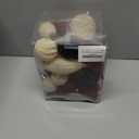 SY Super Bang 30PCS Velvet Christmas Ornaments Set, Flocked Shatterproof Assorted Hanging Xmas Tree Ball Decorations, for Home Party Holiday Decor, Coffee, Beige, Deep Green