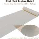 Beige Travertine Peel and Stick Wallpaper, 23.6 x 118 in