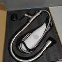 Ibergrif Kitchen Faucets with Pull Down Sprayer, Single Handle High Arc Brushed Nickel Stainless Steel 1 or 3 Hole Kitchen Sink Faucet with Deck for RV Laundry Farmhouse Bar