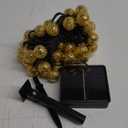 Yosoo Solar Light Globe String Lights Hollow Holiday Decoration Light for Christmas Party Gold