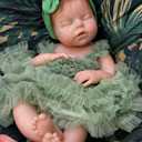 20 Inch Full Silicone Baby Doll Open Mouth Silicone Newborn Todder Girl Dolls with Mohair Anatomically Correct