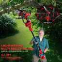 8 Inch Cordless Pole Chainsaw for Milwaukee M18 Battery, Brushless Pole Chain Saw with Auto Oiler, Tool-Free Chain Tension, Up to 13FT MAX Reach, for Wood Tree Cutting Pruning (No Battery)