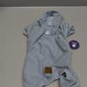 cyeollo Dog Pajamas Medium, Stretchable Fleece Pet Onesie Coat for Small Dogs Pjs Warm Doggie Jumpsuit Soft Cold Weather Dog Clothes Outfits, Light Blue M (Medium (chest Girth: 15"-18"))