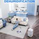 Midea Cube 50 Pint Dehumidifier for Basement and Rooms at Home for up to 4,500 Sq. Ft., Built-in Pump, Drain Hose Included, Smart Control, Compatible with Alexa (White)