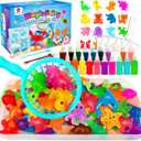 Mocoosy 20 Colors Magic Water Gel Kit for Kids, Aqua Fairy Water Elf Toy Kit with 20 Aqua Gels & 16 Squishy Maker Molds, Squishy Making Kit Water Pets DIY Crafts Kit STEM Gifts for Boys Girls Age 6-12