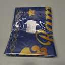 Ramadan Mubarak Table Runner, 13x72 Inch Blue Gold Eid Mubarak Table Runner for Home Party Decoration, Crescent Moon Star Eid Family Party Dining Room Table Decorations