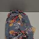 Women's Floral Print Puff Sleeve Kimono Cardigan Loose Cover Up Casual Blouse Tops (5X-Large, Aa Dark Grey)