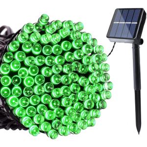Joomer Solar Christmas String Lights, 39FT 100LED Waterproof Outdoor Lights with 8 Modes Twinkle Fairy Light for Garden, Patio, Yard, Tree and Christmas Decor (Green)