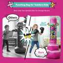 COMMOUDS 67inch Punching Bag for Kids, Inflatable Kids Boxing Set with Gloves, Fast Rebound Punching Bag for Practicing Karate, Taekwondo, MMA, Christmas/Birthday Gift for Boys Girls, Ages 6-14