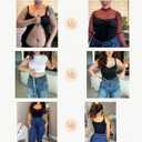 SHAPELLX Waist Trainer for Women Corset Top Tummy Control Shapewear Waist Cincher Body Shaper Fajas Colombianas Moldeadoras (Black, L)