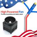 6ft American Flag Air Tube Dancer Inflatable Waving Tube Man with Lights & Built-in Blower - Wacky Waving Dancing Guy Set for Business Promotion
