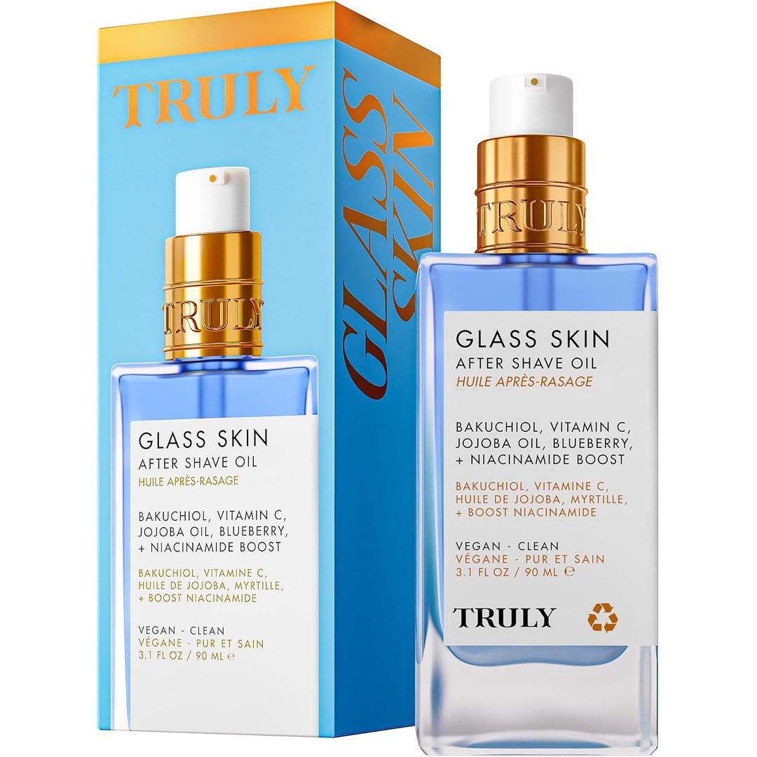 Truly Luxury After Shave Oil | Soothing & Hydrating Treatment to Prevent Ingrown Hair For Smooth, Irritation-Free Skin for Daily Use (3.1 fl oz)