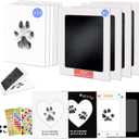 MYPAWLETS Paw Print Kit,Clean Touch/Inkless Ink Pad for Dog/Cat Pawprints,Paw Print Stamp Pad for Dogs,Dog Paw/Nose Print Kit Keepsake,Pet Paw Print Impression Kit with Frame,Gifts for Pet Parents-4M