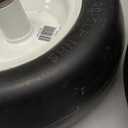 Marathon 01410P 5" hub, 3/4" Bushings 11x4.00 Flat Free Lawnmower Tire on Wheel