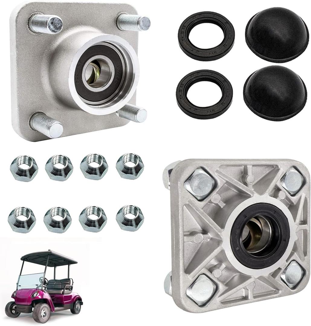Drive-up Golf Cart Front Wheel Hub for Yamaha G2/G8/G9/G14/G16/G19/G22/G29 Drive Models, OEM JG5-WF511-10-00 JG5-WF511-00