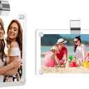 4 x 2Pcs Car Acrylic Magnetic Personalized Photo Holder Car Accessories Car Visor Photo Clip, Car Visor Picture Frame, Suitable for Adding Family or Personal Photos