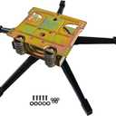 24" Replacement Recliner Base w/pitched 360 Swivel Plate 5-Leg w/caps with 51 Ball Bearings