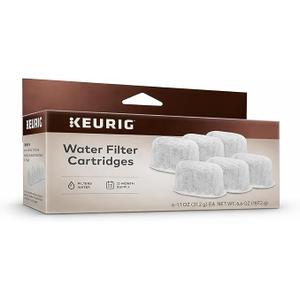 Keurig Water Filter Refill Cartridges, Replacement Water Filter Cartridges, Compatible with 2.0 K-Cup Pod Coffee Makers, 6 Count, 3 box