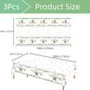 3PCS Greenery Gender Reveal Baby Shower Tablecloth, Boho Greenery A Sweet Baby Boy is On His Way Party Supplies TableCover for Gender Reveal Party, 54 x 108INCH (Green)