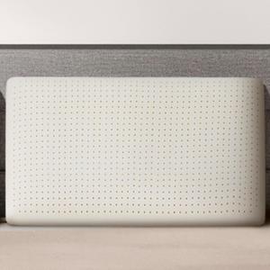 Natural Talalay Latex Pillow, Bed Pillow for Neck Pain Relief, Breathable Cooling Pillow with 100% Cotton Cover, Oeko-TEX Certified Support for Side, Back Sleepers (1, King (Low Loft))