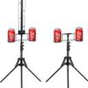 Hestiasko Cornhole Scoreboard 2 Sets, Metal Magnetic Cornhole Score Keeper with Drink Holder, Easy to Assemble, Score Tracking, Perfect Score Tracking Accessory for Outdoor and Patio Games