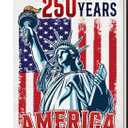 2 x 250 Years American Garden Flag, 250th Anniversary USA Yard Flags, Statue of Liberty Design for 1776 to 2026 Commemorative Decoration, Double-Sided Patriotic Outdoor Flag