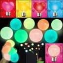 24 Pack Valentines Day Gifts for Kids Ceiling Sticky Balls Glow in The Dark Valentines Day Cards for Kids School Teens Boys Girls Stress Relief Fidget Toys Wall Ball Classroom Exchange Party Favors