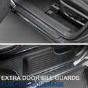 Floor Mats Cargo Mat Set for 2022-2025 2026 Nissan Pathfinder 7/8 Seats Car Mat Accessories, All Weather TPE Cargo Liner Backrest Mat Trunk Lower Mat Door Sill Protectors(Floor Mats Set)