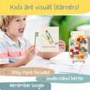 Magnetic Reward Jar System with Illustrated Flash Cards Visual Chore Chart and Behavior Tracker for Daily Routines at Home or Classroom