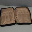 FINDCOZY Bible Cover for Women, Durable Carrying Book Case Church Bag for Biblical Accessories with Handle and Zippered Pocket, for Scriptures, Black (Medium)
