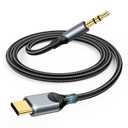 USB C to 3.5mm Audio Aux Jack Cable[4ft], ZOOAUX Type C Adapter to 3.5mm Headphone Stereo Cord Car for iPhone 16 15,iPad Pro,Samsung Galaxy S24 S23 S20 10,Google Pixel,Oneplus (Grey, 4FT) 
