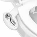 LUXE Bidet NEO 180 - Dual Nozzle, Self-Cleaning, Non-Electric Bidet Attachment for Toilet Seat, Adjustable Water Pressure, Rear & Feminine Wash, with Lever Control (White)