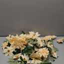 XunYee 50 Pack Artificial Wedding Dahlia Flowers Bulk Silk Dahlias with Stems and Green Leaves Fake Flora Decoration Faux Bouquets for DIY Bridal Shower Wedding Party(Champagne)