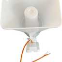 30W Alarm Siren Super Loud 130dB Electronic Horn Indoor/Outdoor Security Siren DC 12V 9V 5V, 20*12.5*23cm/7.9*4.9*9.1in